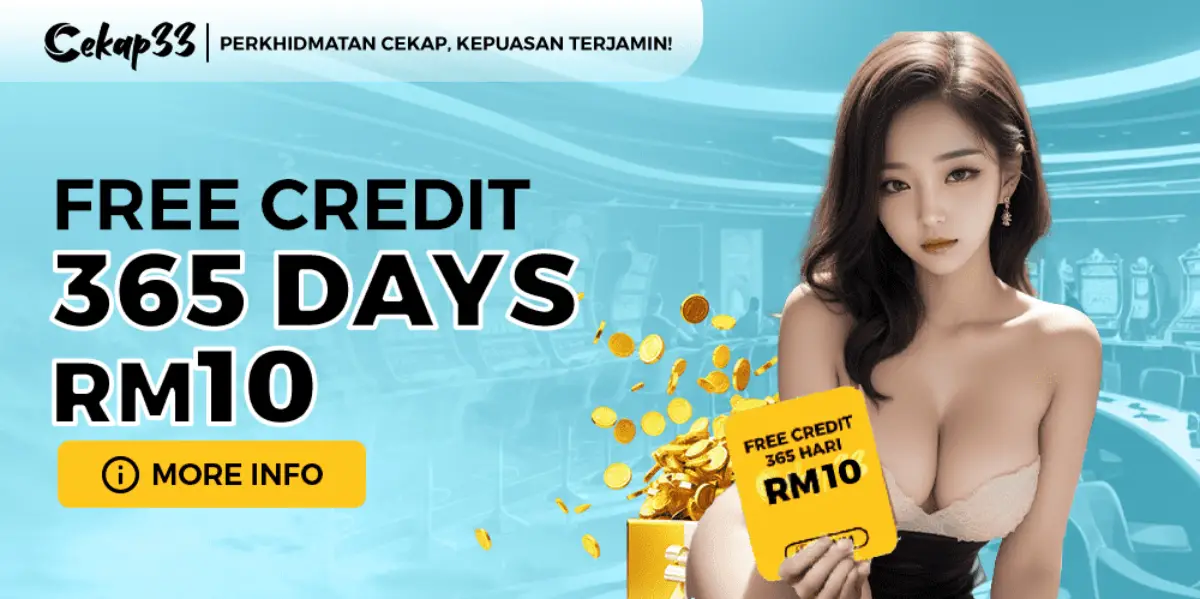 Judi Free Credit No Deposit Get Bonus RM100 New Register